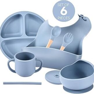 Set repas Bébé en silicone 6pcs