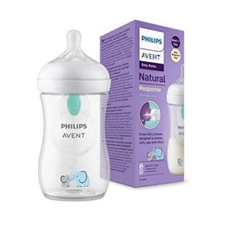 Biberon Natural 3.0 260 Ml Eléphant Avec Valve Airfree - Philips Avent