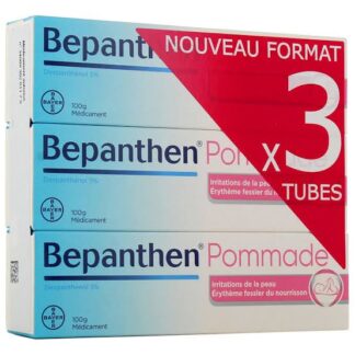 Bepanthen Pommade 5%, un médicament de la marque Bayer. 