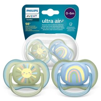 Sucette Ultra Air avec motif pour bébé 0 – 6 mois – AVENT PHILIPS