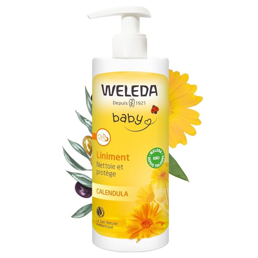 Liniment Bébé au Calendula de Weleda. 400ml – Image 2