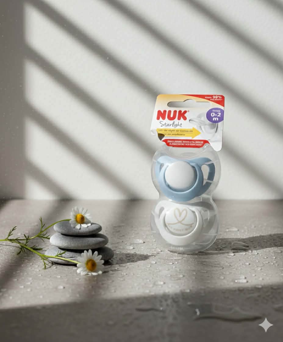 NUK Starlight (Pack de 2 sucettes) 0-2m