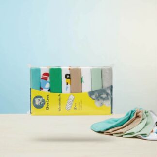 Lot de 8 débarbouillettes Gerber pour bébé – Couleurs assorties