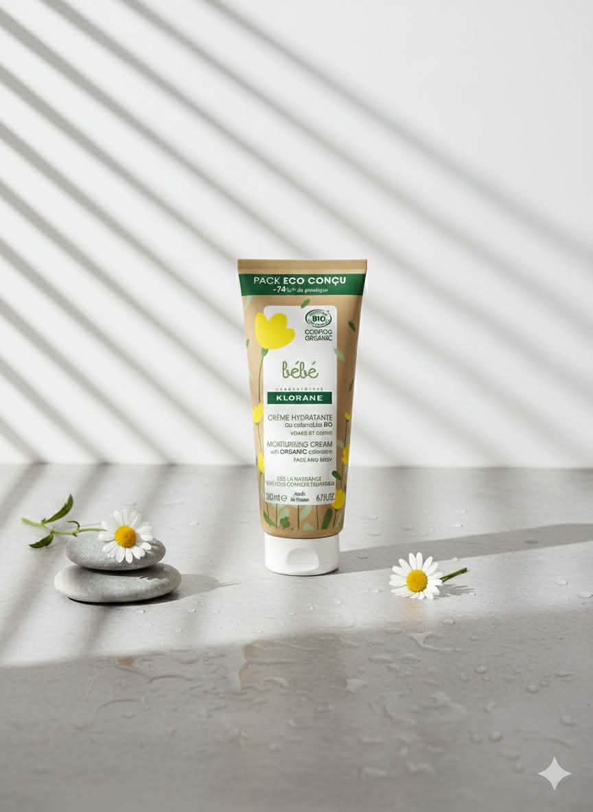 Klorane Bébé Crème Hydratante au Calendula BIO.